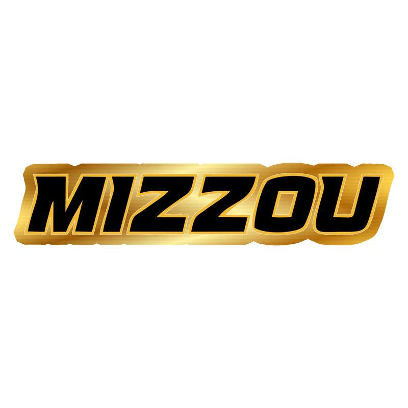 Missouri Tigers - Image 2 - Gold Chrome Vinyl Decal - Custom Size