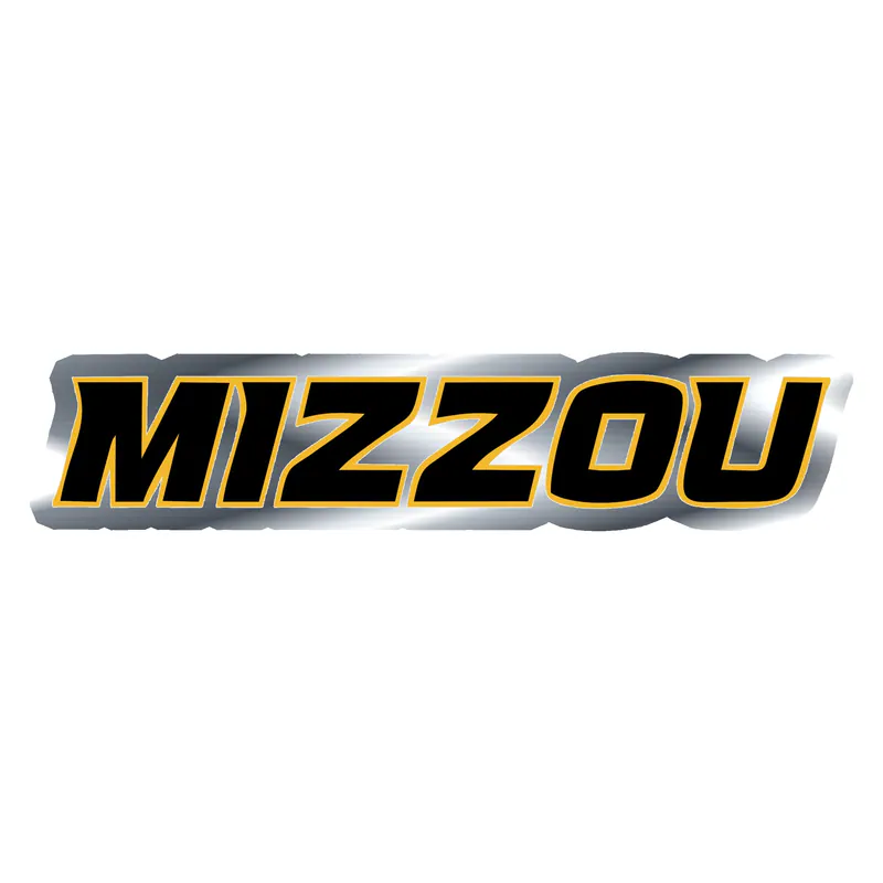 Missouri Tigers - Image 2 - Silver Chrome Vinyl Decal - Custom Size