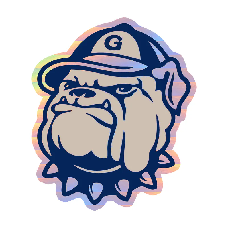 Georgetown University Hoyas - Image 3 - Holographic Vinyl Decal - Custom Size