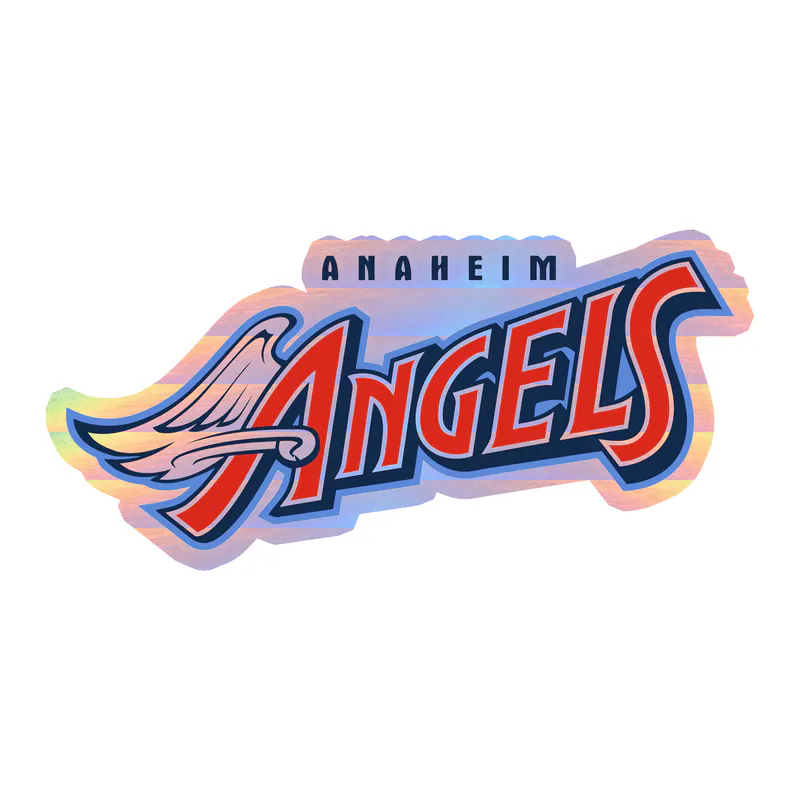 Los Angeles Angels - Angeles With Wings - Holographic Vinyl Sticker - Custom Size