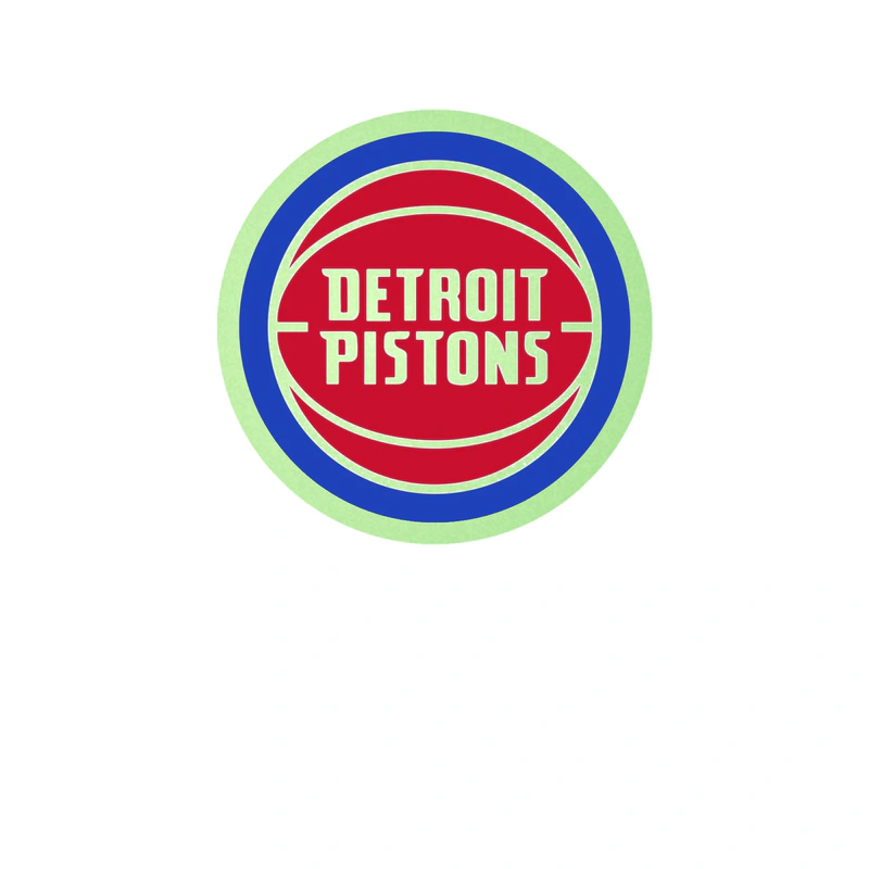 Detroit Pistons - Image 4 - Glow in the Dark Vinyl Sticker - Custom Size