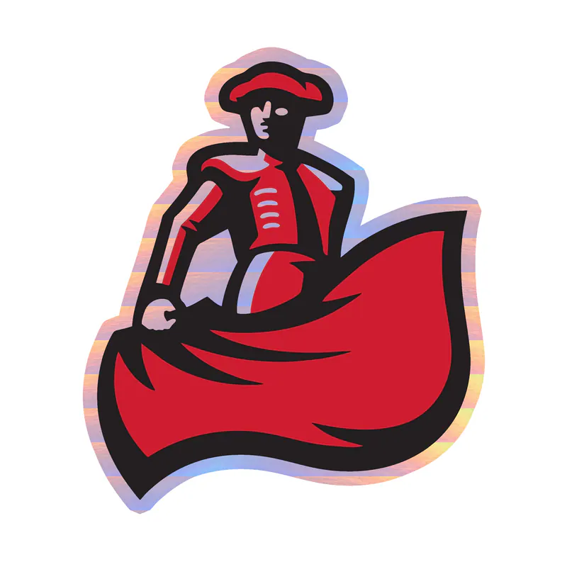 Cal State Northridge Matadors - Image 1 - Holographic Vinyl Decal - Custom Size