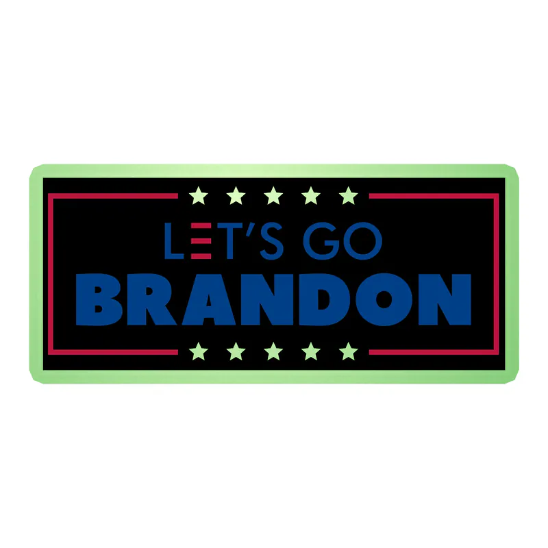 Let's Go Brandon Glow in the Dark Vinyl Decal - Custom Size