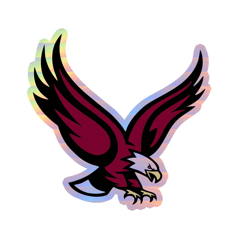 Boston College Eagles - Image 1 - Holographic Vinyl Decal - Custom Size
