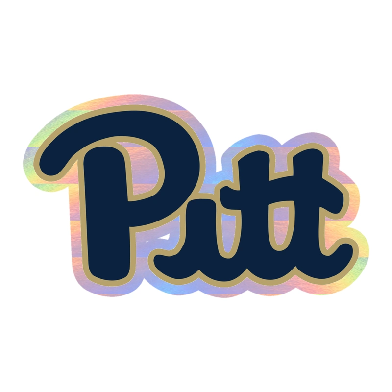 Pittsburgh Panthers - Pitt - Holographic Vinyl Decal - Custom Size