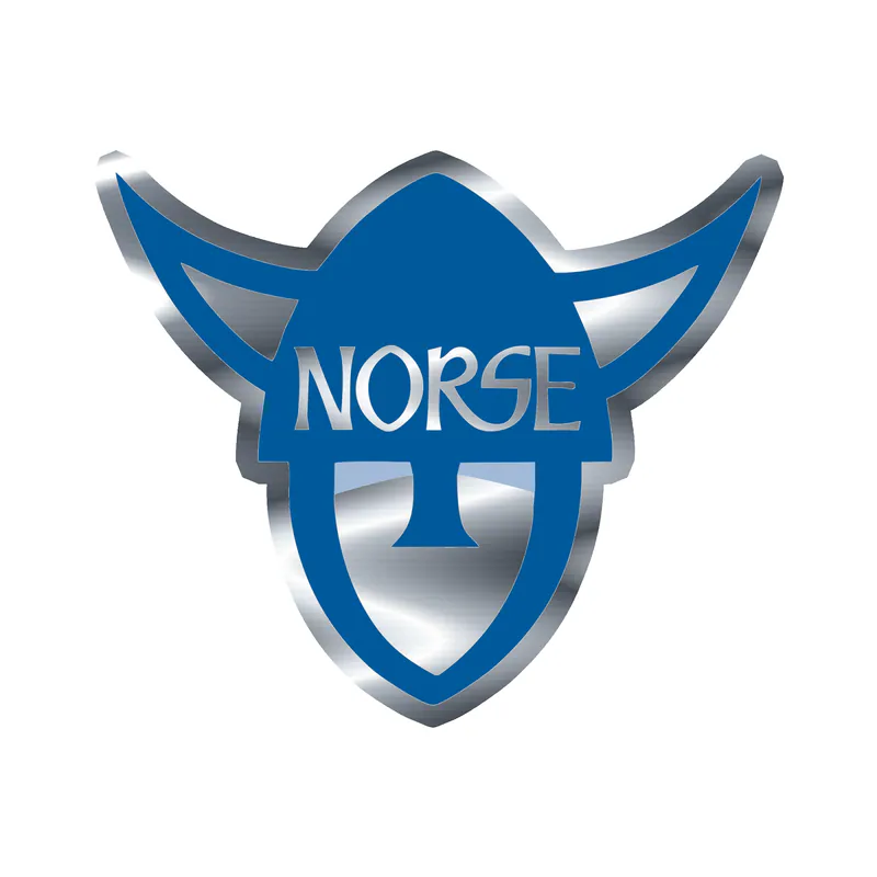 Luther Norse College Silver Chrome Vinyl Sticker - Custom Size