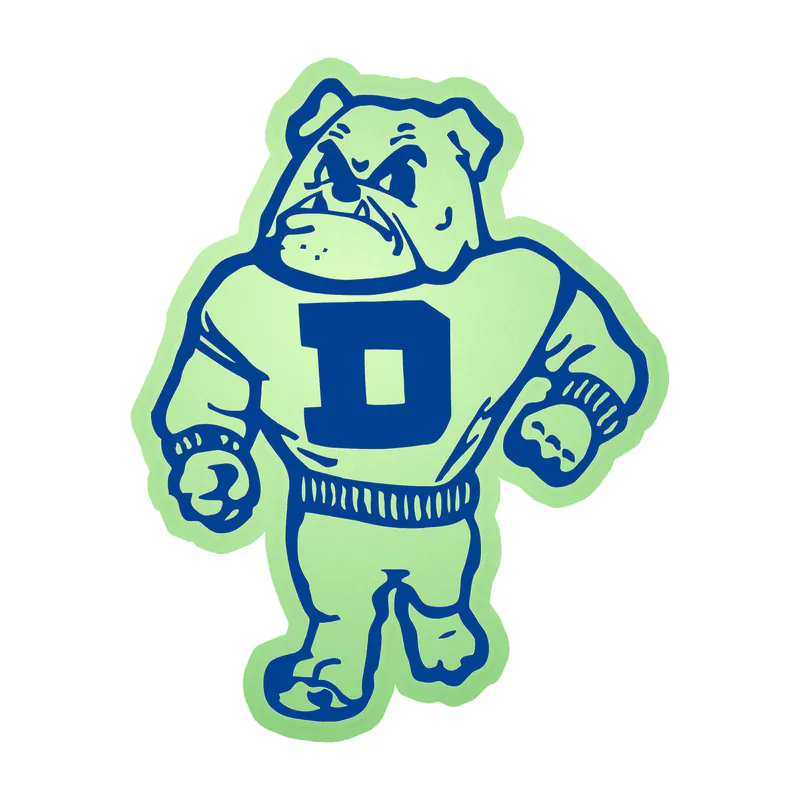 Drake Bulldogs - Image 1 - Glow in the Dark Vinyl Decal - Custom Size