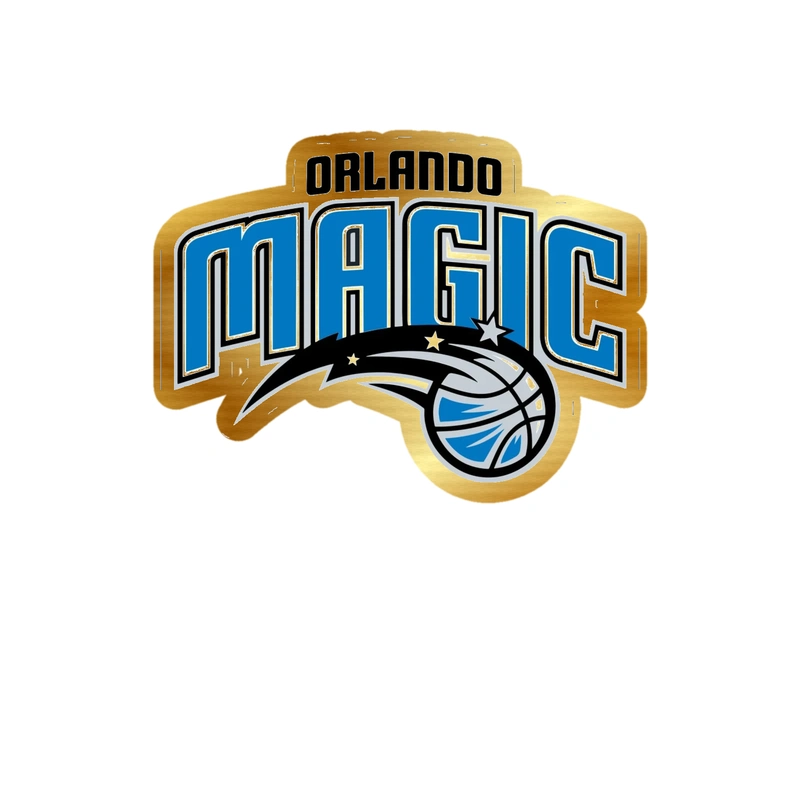 Orlando Magic - Image 8 - Gold Chrome Vinyl Sticker - Custom Size