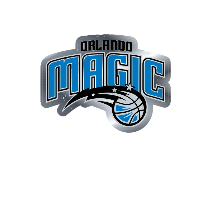 Orlando Magic - Image 8 - Silver Chrome Vinyl Sticker - Custom Size