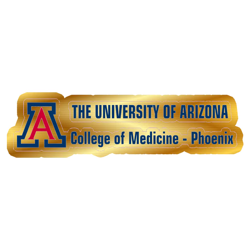 Arizona Wildcats - Image 2 - Gold Chrome Vinyl Decal - Custom Size