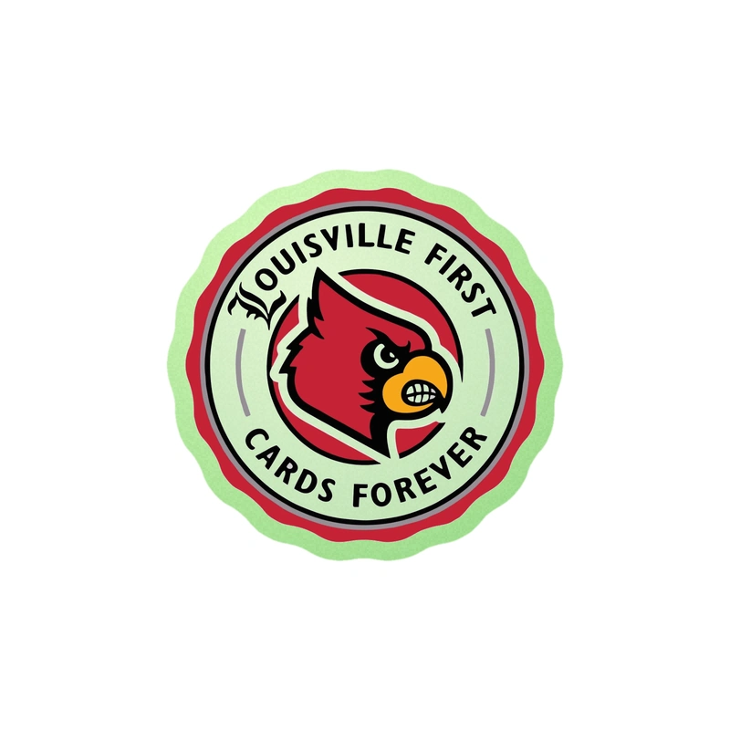 St. Louis Cardinals - Louisville First - Glow in the Dark Vinyl Sticker - Custom Size