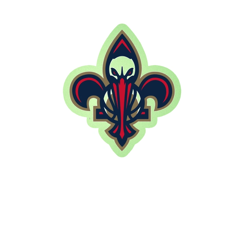 New Orleans Pelicans - Image 4 - Glow in the Dark Vinyl Sticker - Custom Size