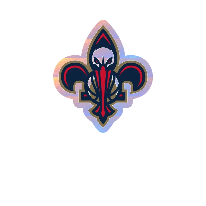 New Orleans Pelicans - Image 4 - Holographic Vinyl Sticker - Custom Size