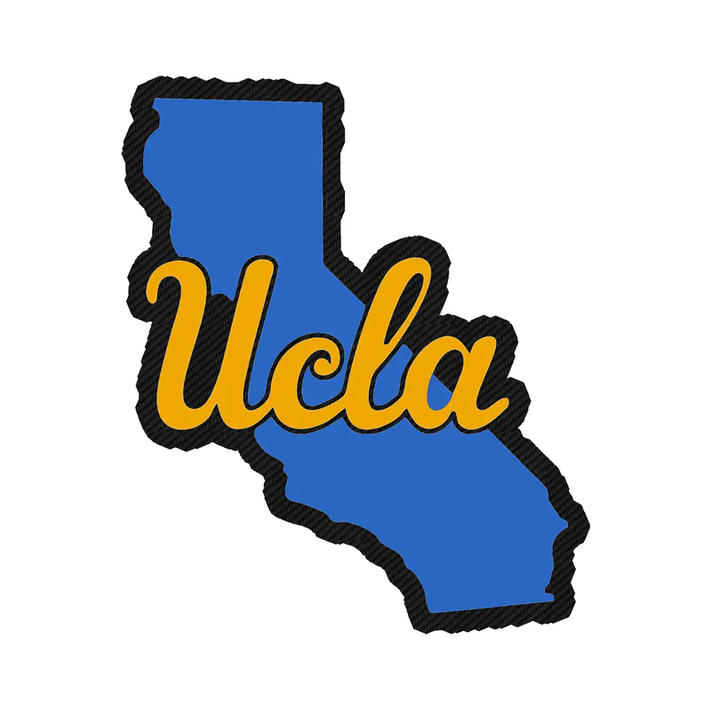UCLA Bruins - Image 2 - Carbon Fiber Vinyl Decal - Custom Size
