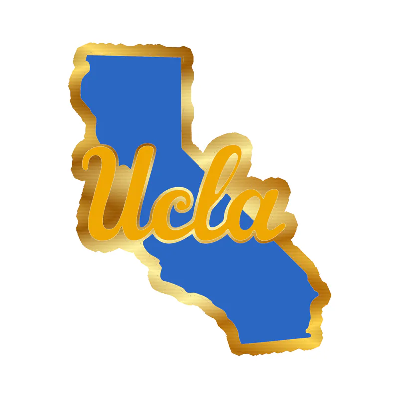 UCLA Bruins - Image 2 - Gold Chrome Vinyl Decal - Custom Size