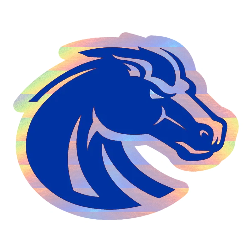 Boise State Broncos - Image 4 - Holographic Vinyl Decal - Custom Size