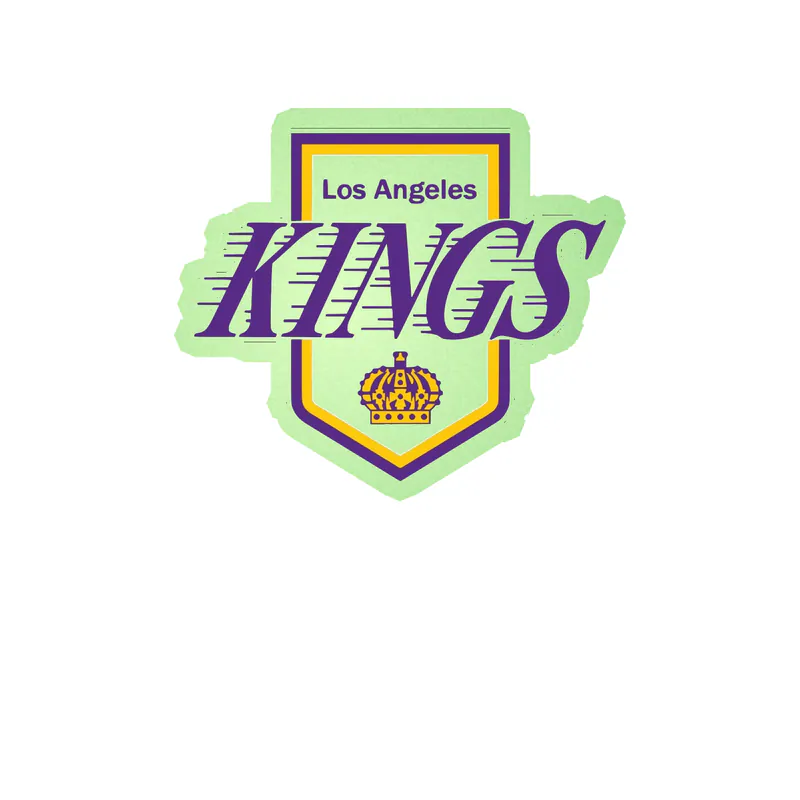 Los Angeles Kings - Purple Kings With Lines And Crown - Glow in the Dark Vinyl Sticker - Custom Size