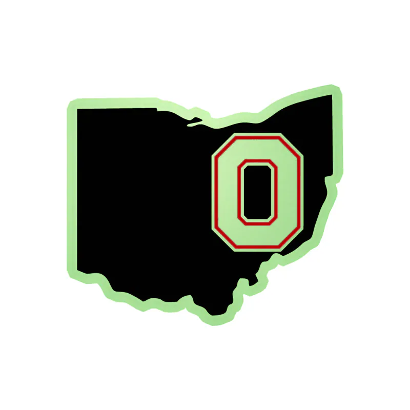 Ohio State Buckeyes - Image 7 - Glow in the Dark Vinyl Decal - Custom Size