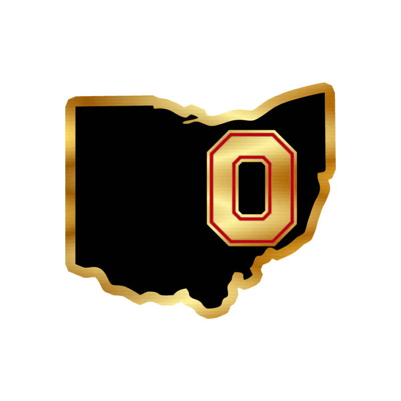 Ohio State Buckeyes - Image 7 - Gold Chrome Vinyl Decal - Custom Size