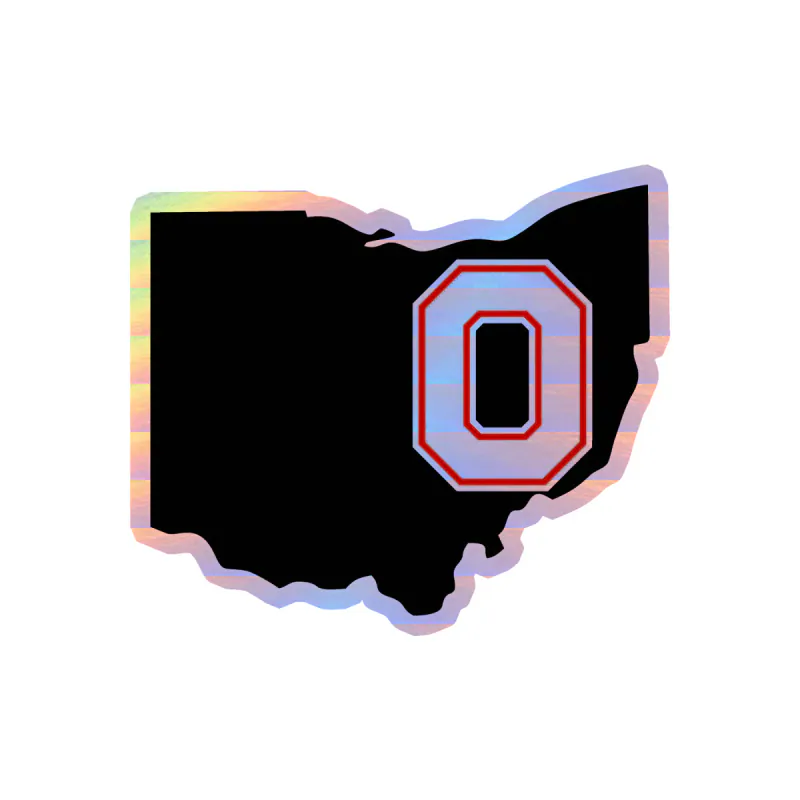 Ohio State Buckeyes - Image 7 - Holographic Vinyl Decal - Custom Size