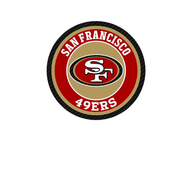 San Francisco 49ers - Image 2 - Carbon Fiber Vinyl Sticker - Custom Size