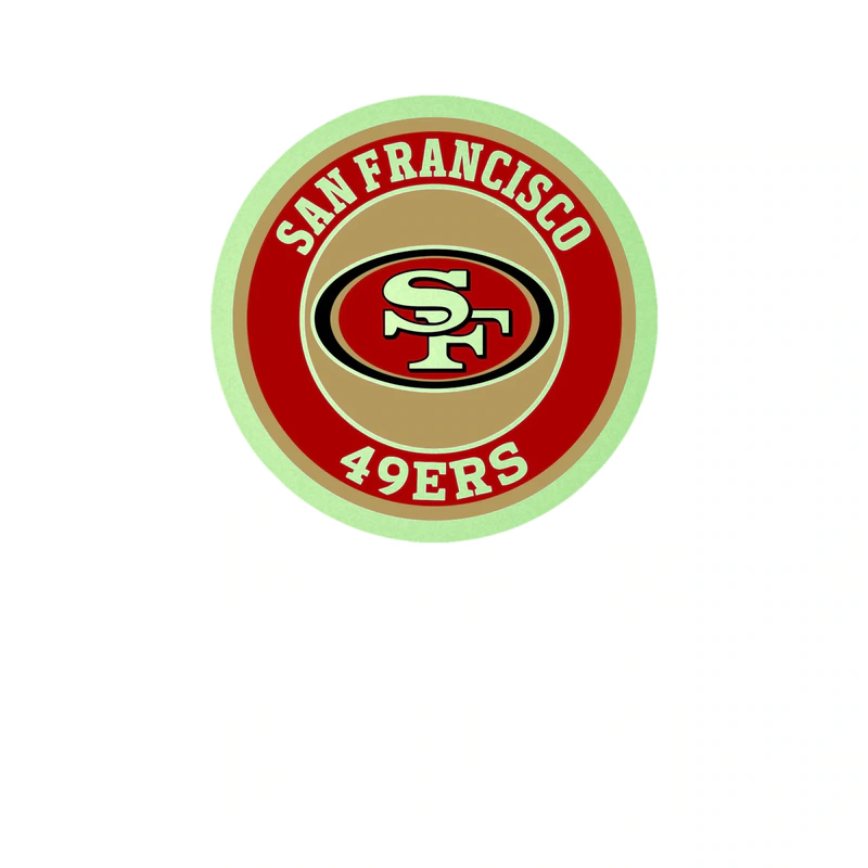 San Francisco 49ers - Image 2 - Glow in the Dark Vinyl Sticker - Custom Size