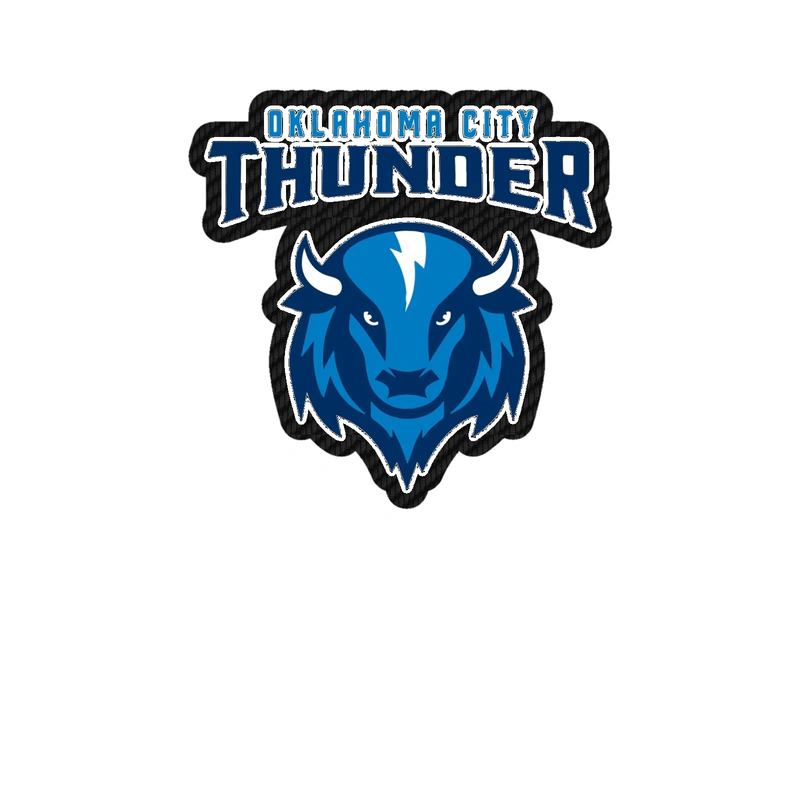 Oklahoma City Thunder - Image 3 - Carbon Fiber Vinyl Sticker - Custom Size