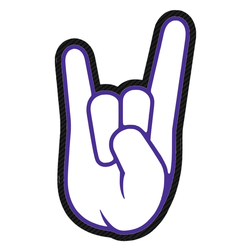 Northwestern State - Hand -  Carbon Fiber Vinyl Decal - Custom Size