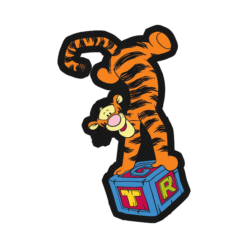 Winnie The Pooh - Tigger - Carbon Fiber Vinyl Sticker - Custom Size