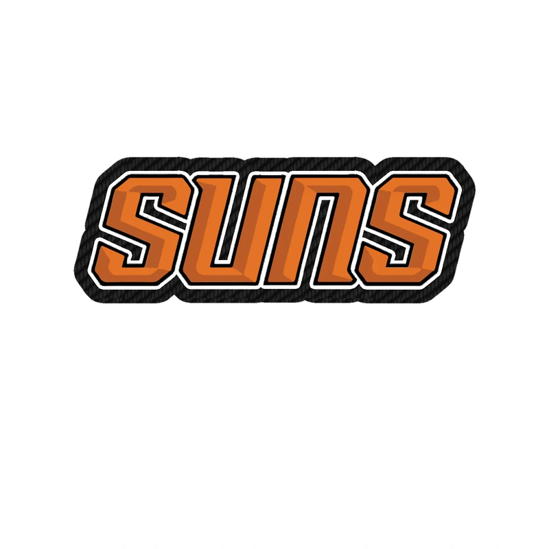 Phoenix Suns - Image 2 - Carbon Fiber Vinyl Sticker - Custom Size