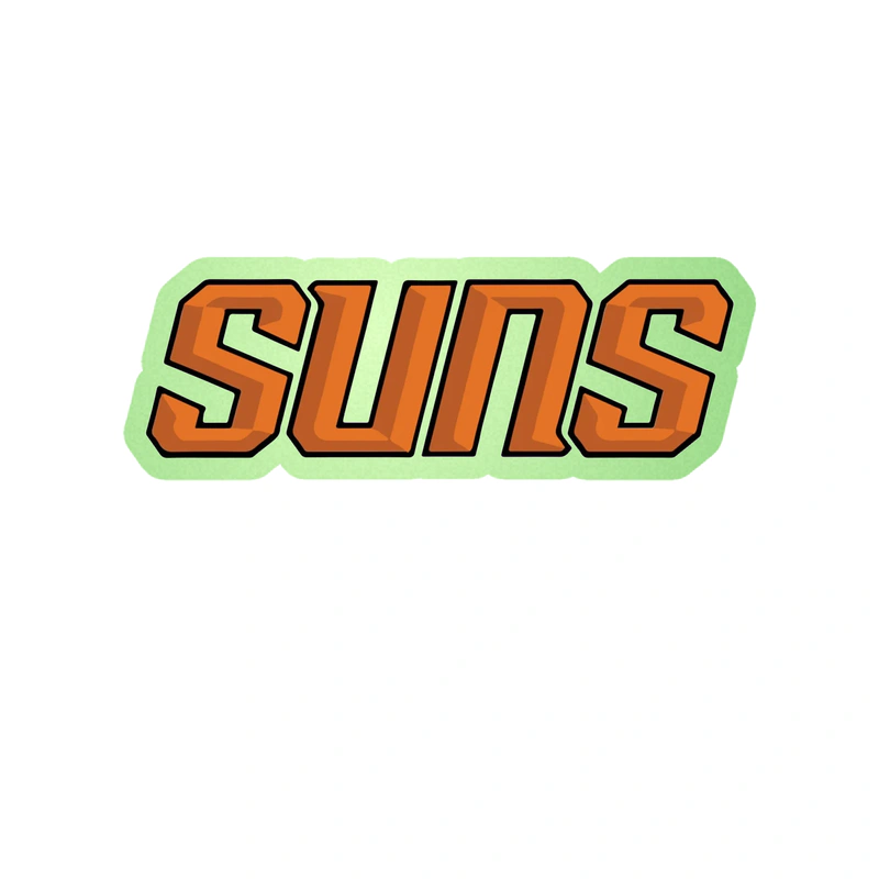 Phoenix Suns - Image 2 - Glow in the Dark Vinyl Sticker - Custom Size