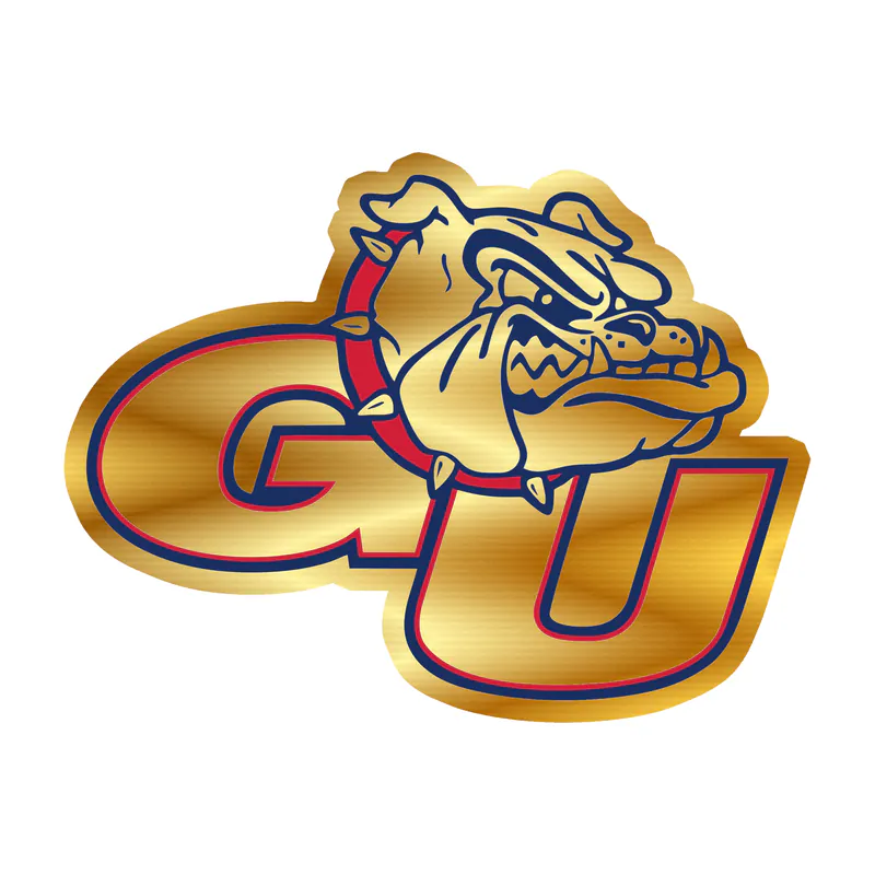 Gonzaga University - Image 3 - Gold Chrome Vinyl Decal - Custom Size