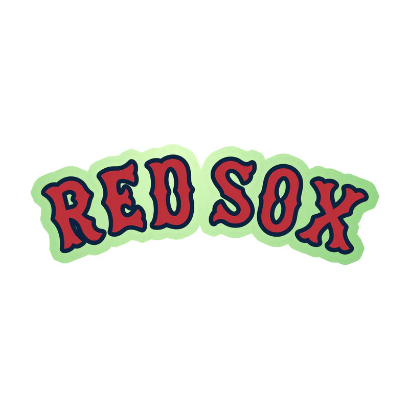 Boston Red Sox - Red Sox - Glow in the Dark Vinyl Sticker - Custom Size