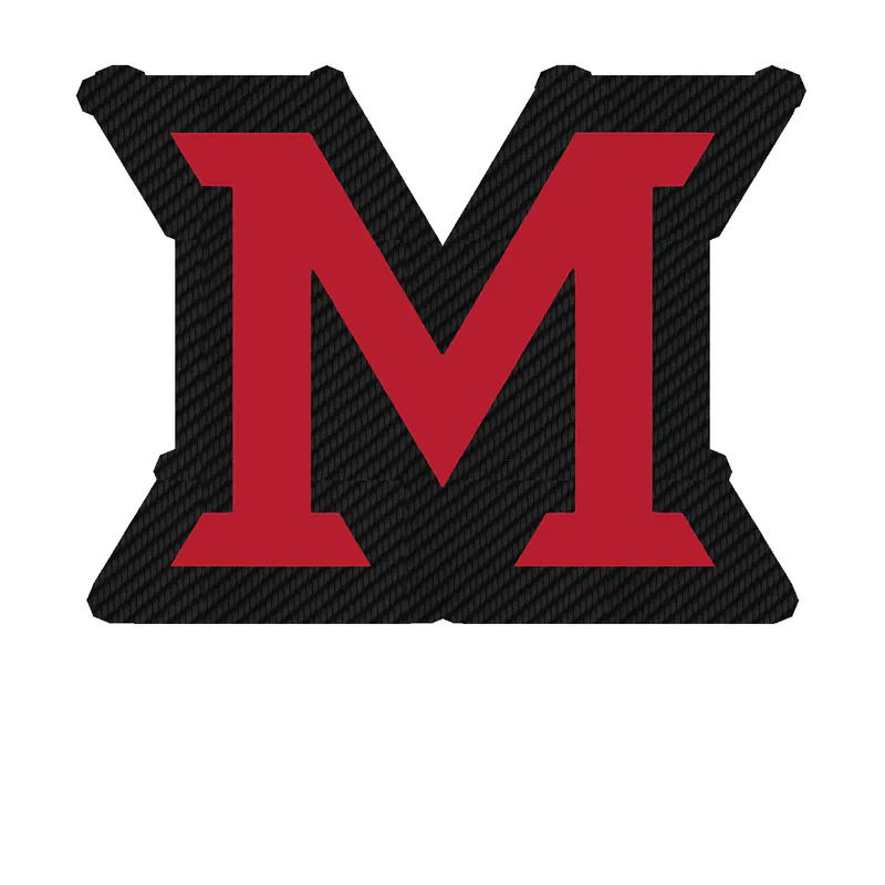 Miami of Ohio Carbon Fiber Vinyl Decal - Custom Size
