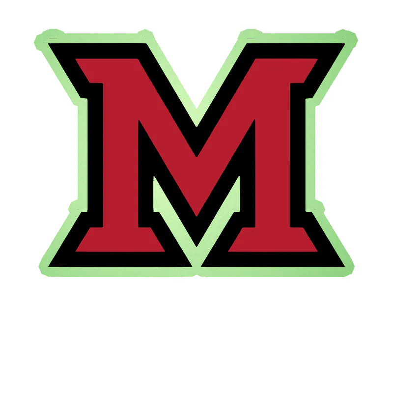 Miami of Ohio Glow in the Dark Vinyl Decal - Custom Size