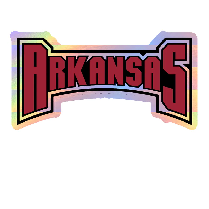 Arkansas Razorbacks - Image 12 - Holographic Vinyl Decal - Custom Size