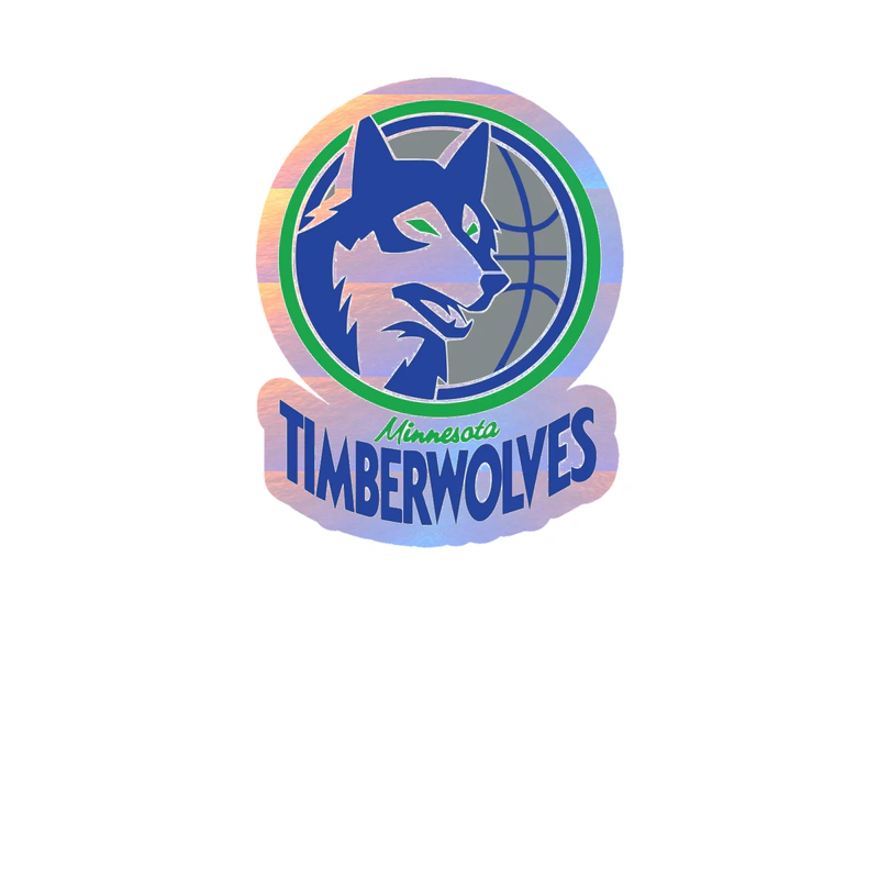 Minnesota Timberwolves - Image 10 - Holographic Vinyl Sticker - Custom Size