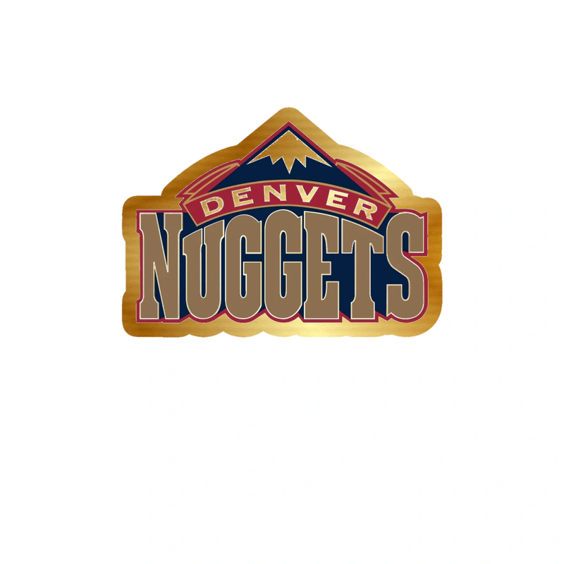 Denver Nuggets - Image 4 - Gold Chrome Vinyl Sticker - Custom Size