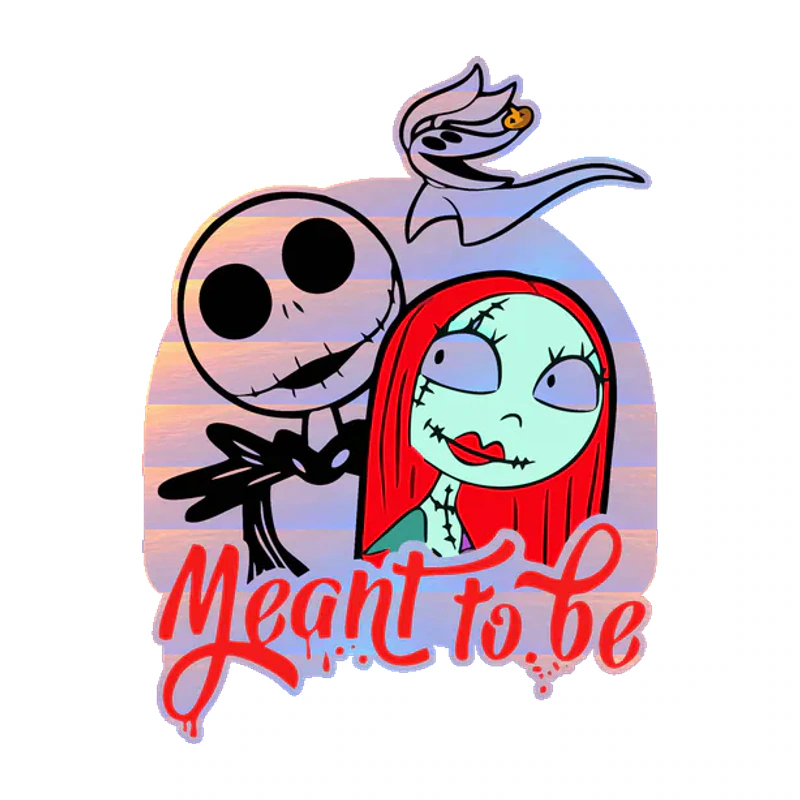Nightmare Before Christmas Holographic Vinyl Sticker - Custom Size