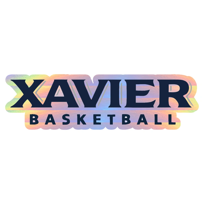 Xavier Basketball- Holographic Vinyl Decal - Custom Size