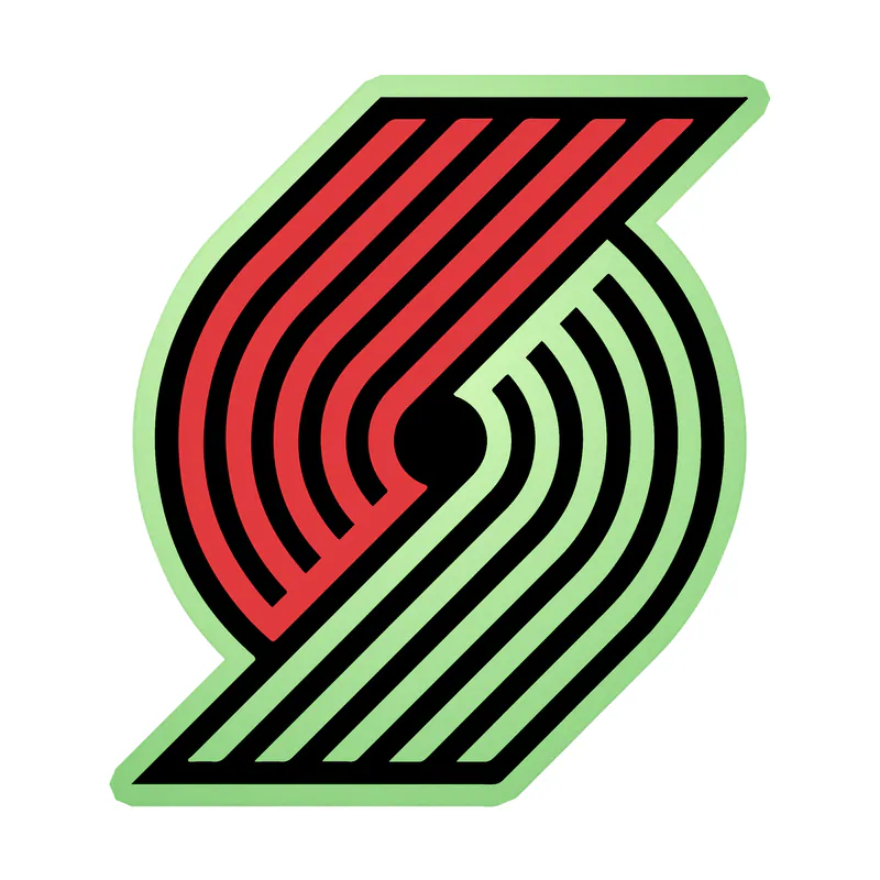 Portland Trail Blazers - Image 1 - Glow in the Dark Vinyl Sticker - Custom Size