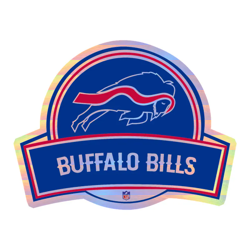 Buffalo Bills - Holographic Vinyl Sticker - Custom Size