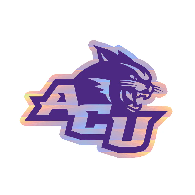 Abeline Christian Wildcats - Image 1 - Holographic Vinyl Decal - Custom Size
