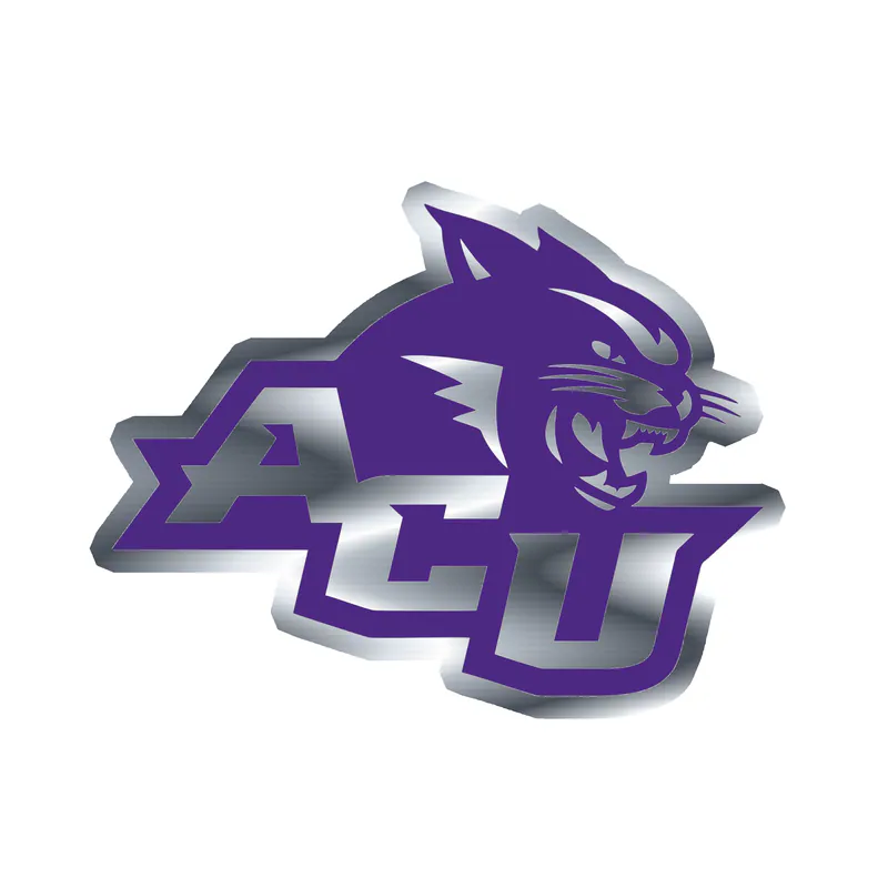 Abeline Christian Wildcats - Image 1 - Silver Chrome Vinyl Decal - Custom Size