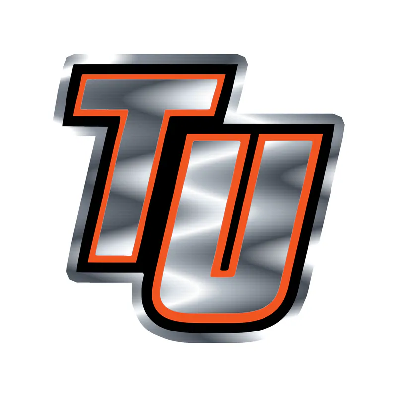 Tusculum University Pioneers Silver Chrome Vinyl Decal - Custom Size
