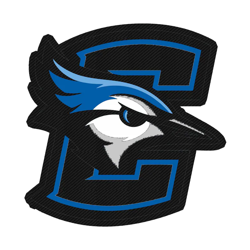 Creighton Blue Jays- Bird with C- Carbon Fiber Vinyl Decal - Custom Size