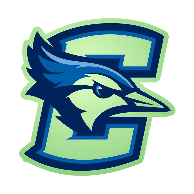 Creighton Blue Jays- Bird with C- Glow in the Dark Vinyl Decal - Custom Size