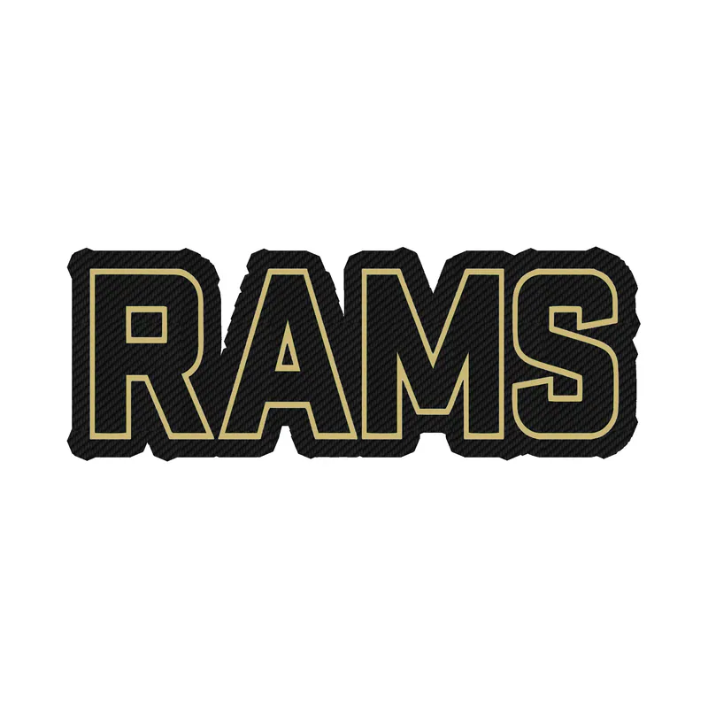 Colorado State Rams - Image 2 - Carbon Fiber Vinyl Decal - Custom Size