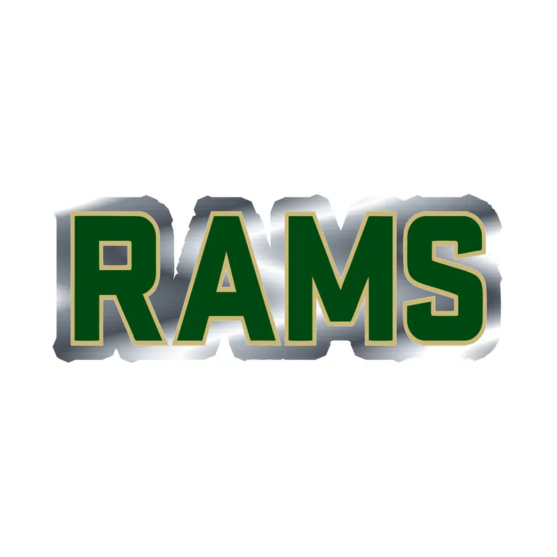 Colorado State Rams - Image 2 - Silver Chrome Vinyl Decal - Custom Size