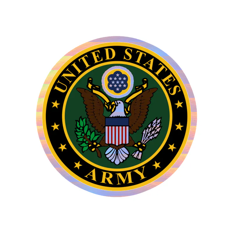 Army Seal Holographic Vinyl Decal
